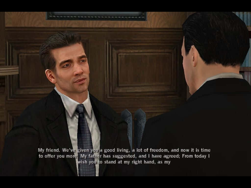 Michael Corleone, the Godfather, suit, SD Desktop Wallpaper