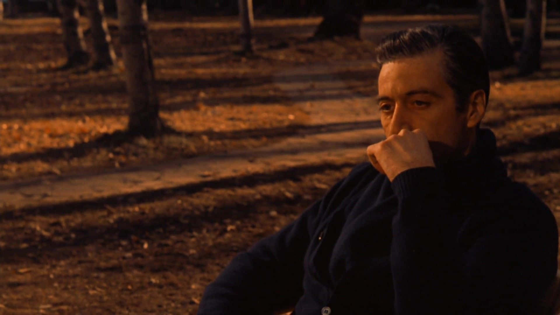 Michael Corleone, dusk, park, Full HD Desktop Wallpaper