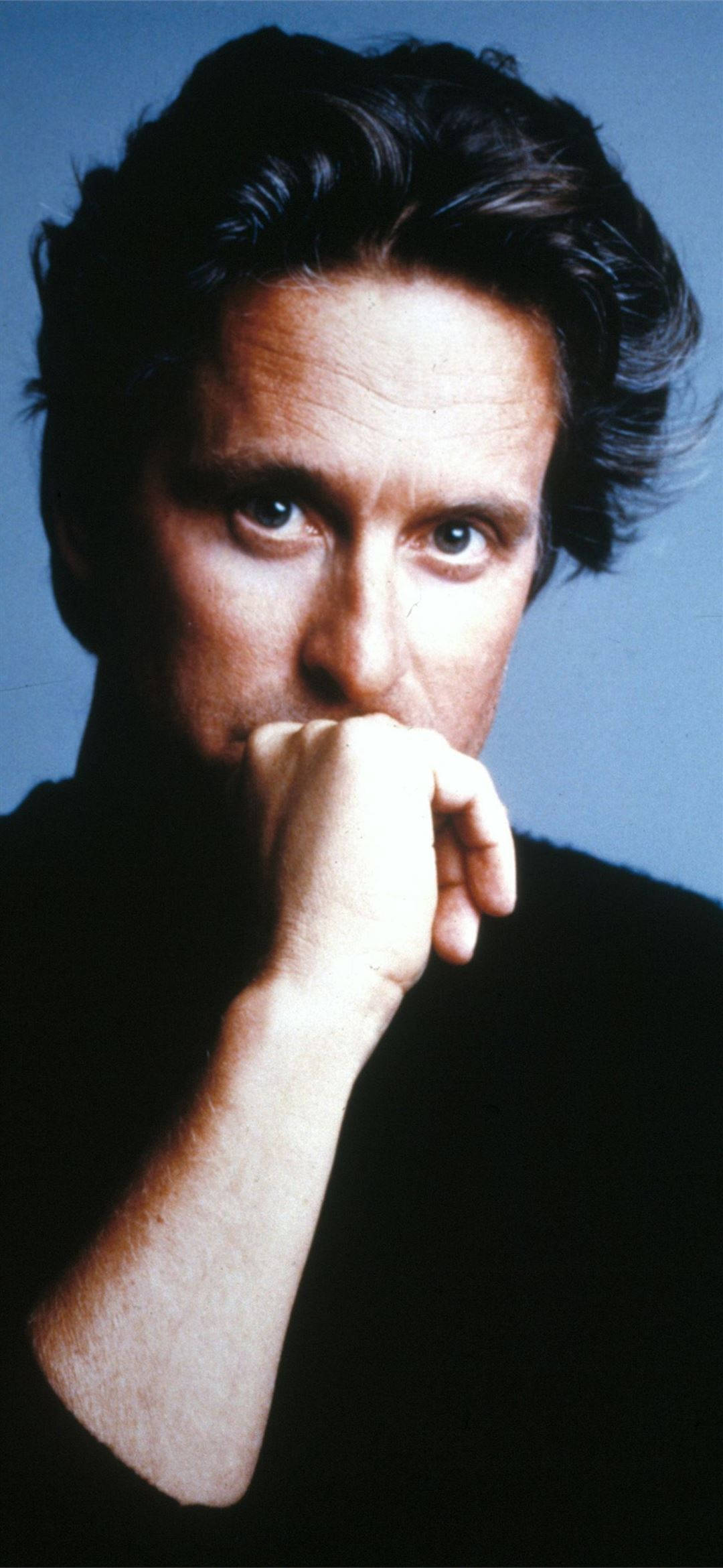 Michael Douglas, dark hair, intense eyes, Full HD Phone Wallpaper
