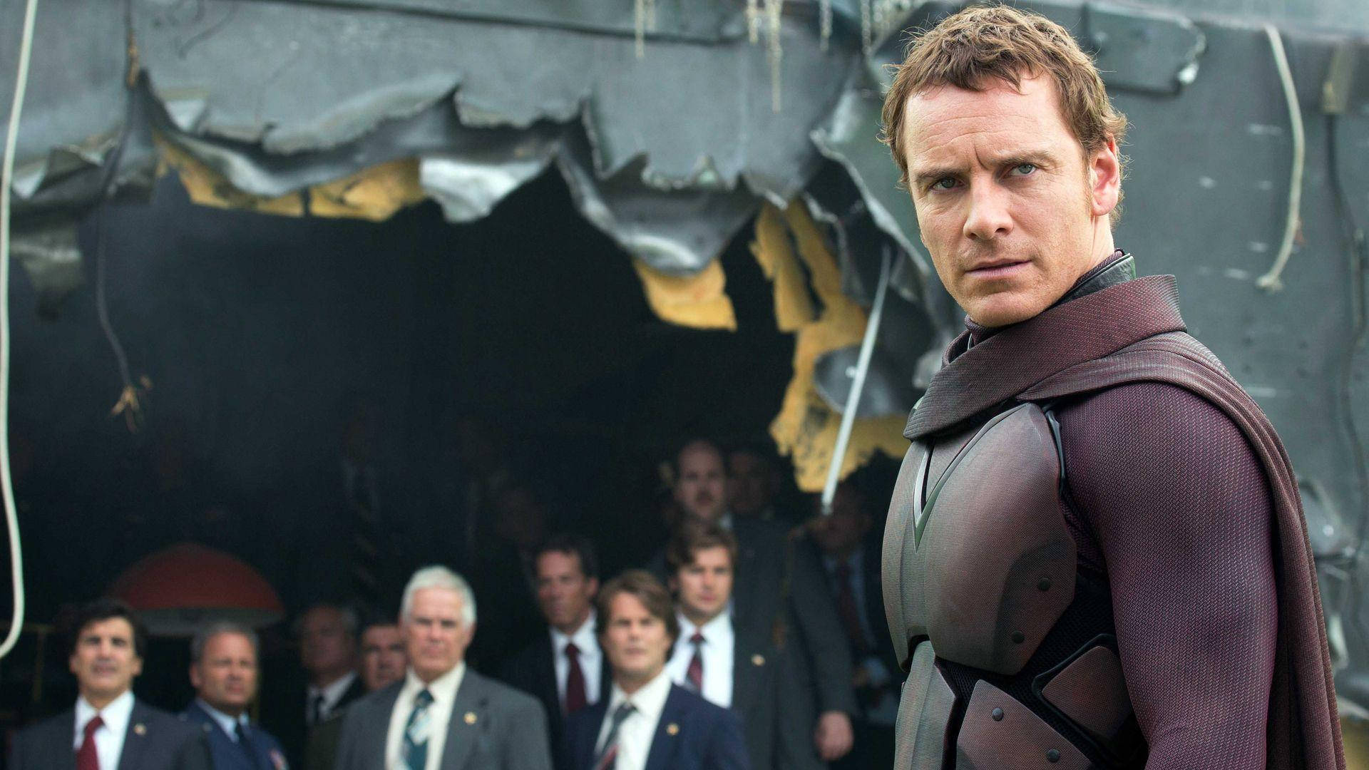 Michael Fassbender, X-Men, dark armored suit, Full HD Desktop Wallpaper