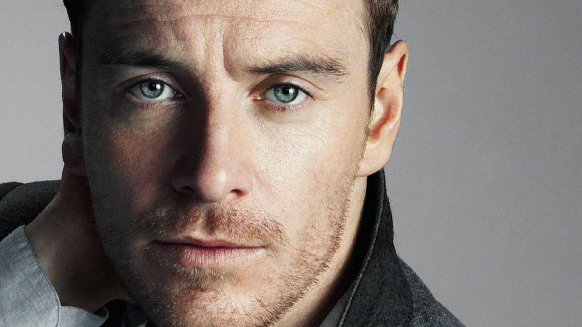 Michael Fassbender, blue eyes, stubble, Full HD Desktop Wallpaper