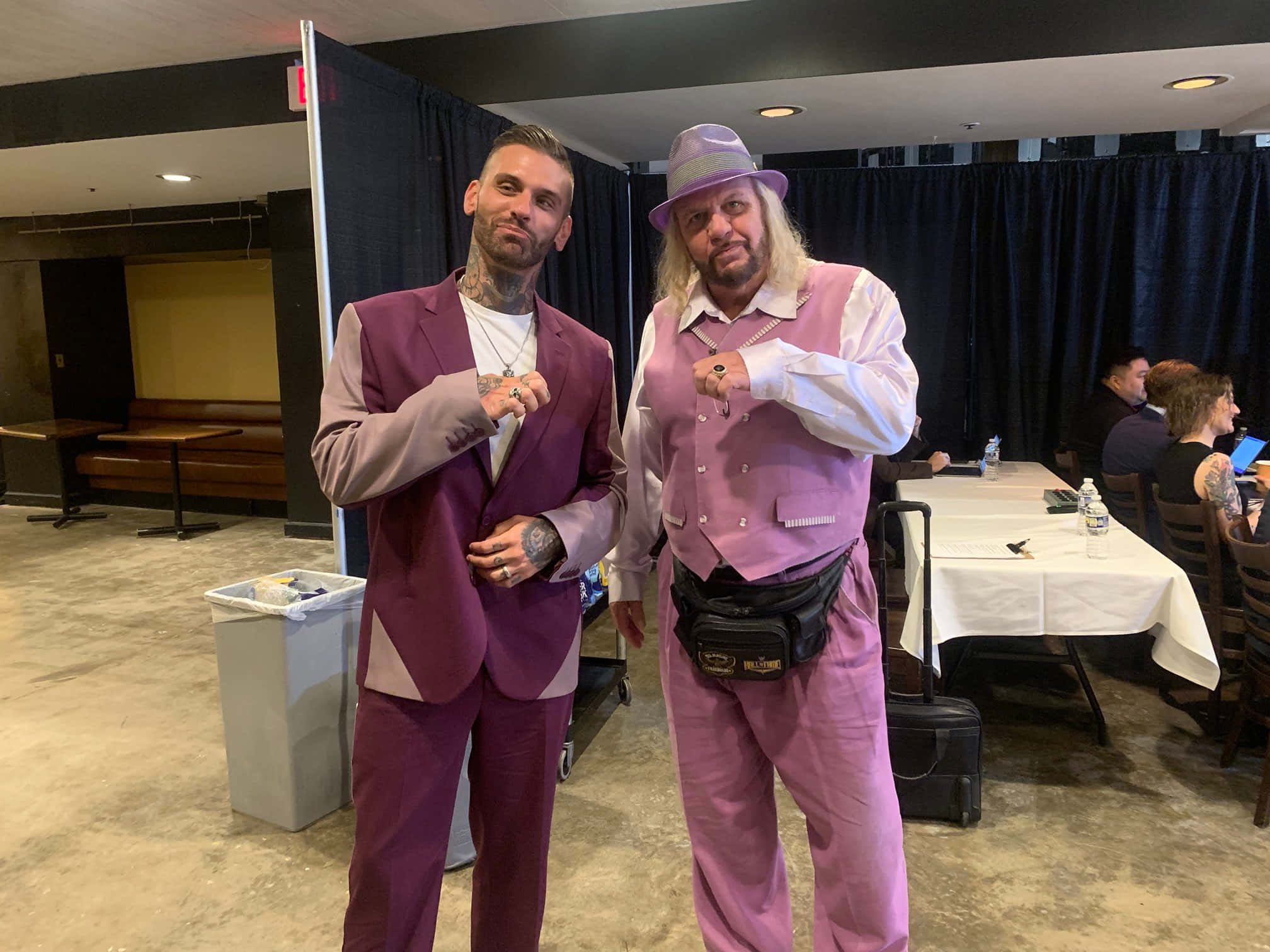 Michael Hayes, fuchsia suits, banquet hall, Full HD Desktop Wallpaper