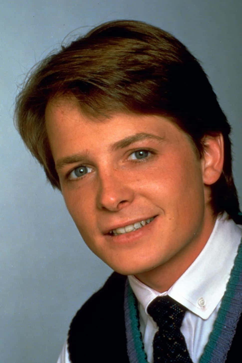 Michael J. Fox, white shirt, dark tie, HD Phone Wallpaper
