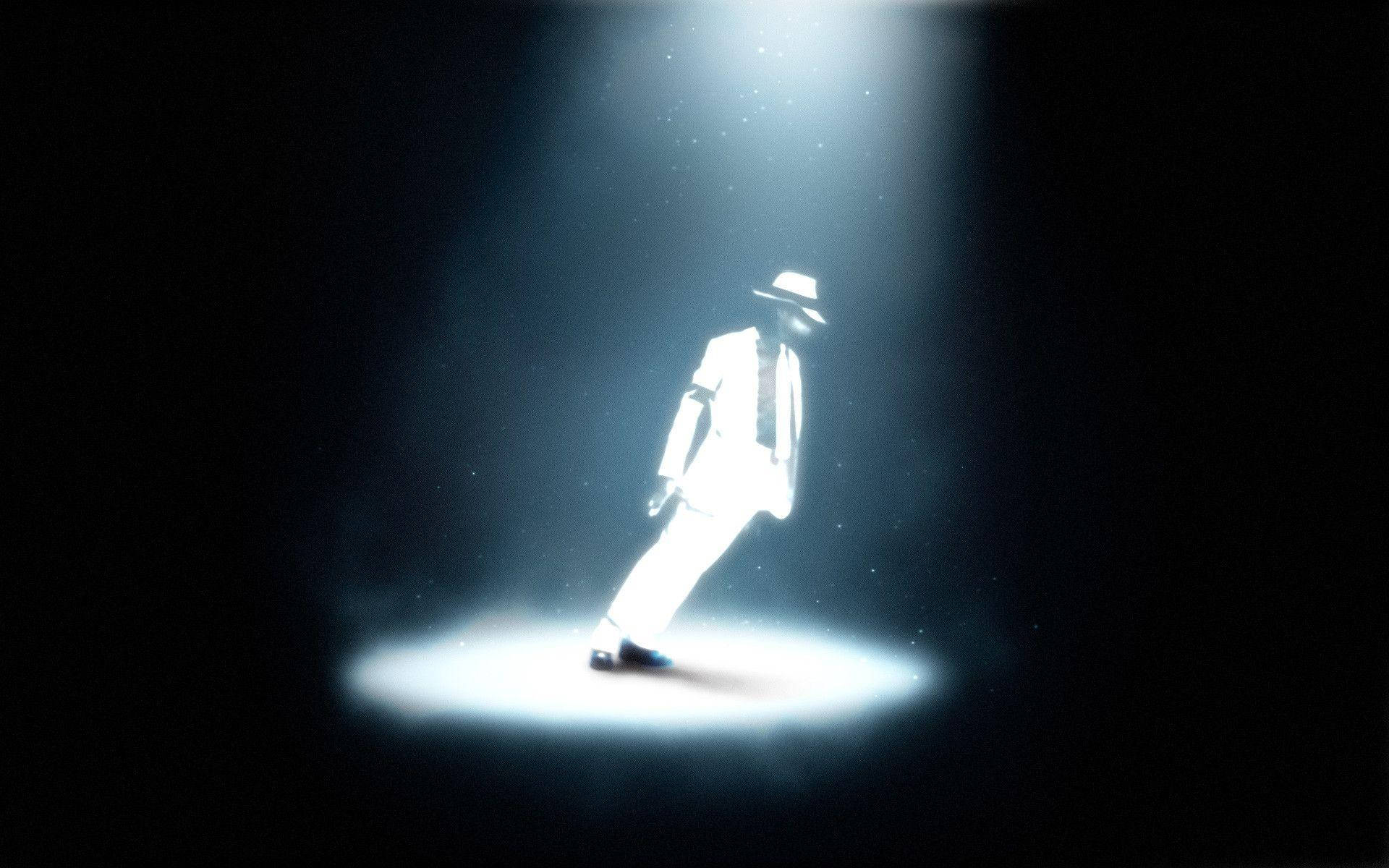 Michael Jackson, white suit, hat, Full HD Desktop Wallpaper