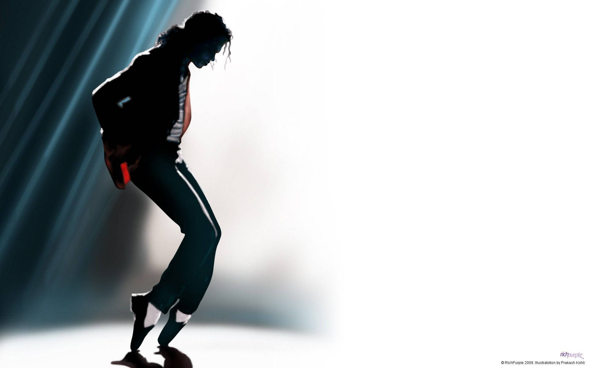 Michael Jackson, iconic dance move, silhouette, Full HD Desktop Wallpaper
