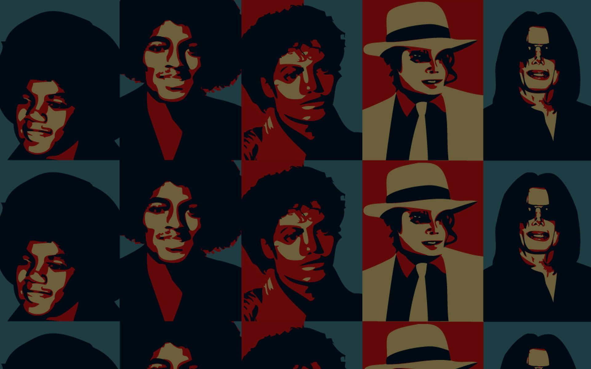 Michael Jackson, Thriller, iconic poses, Full HD Desktop Wallpaper