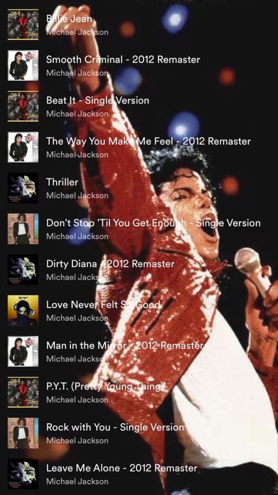 Michael Jackson, Thriller, sparkling red jacket, SD Phone Wallpaper