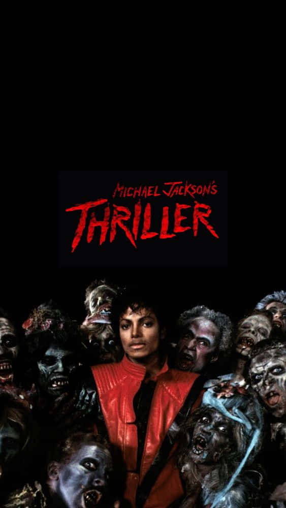 Michael Jackson, Thriller, red jacket, SD Phone Wallpaper