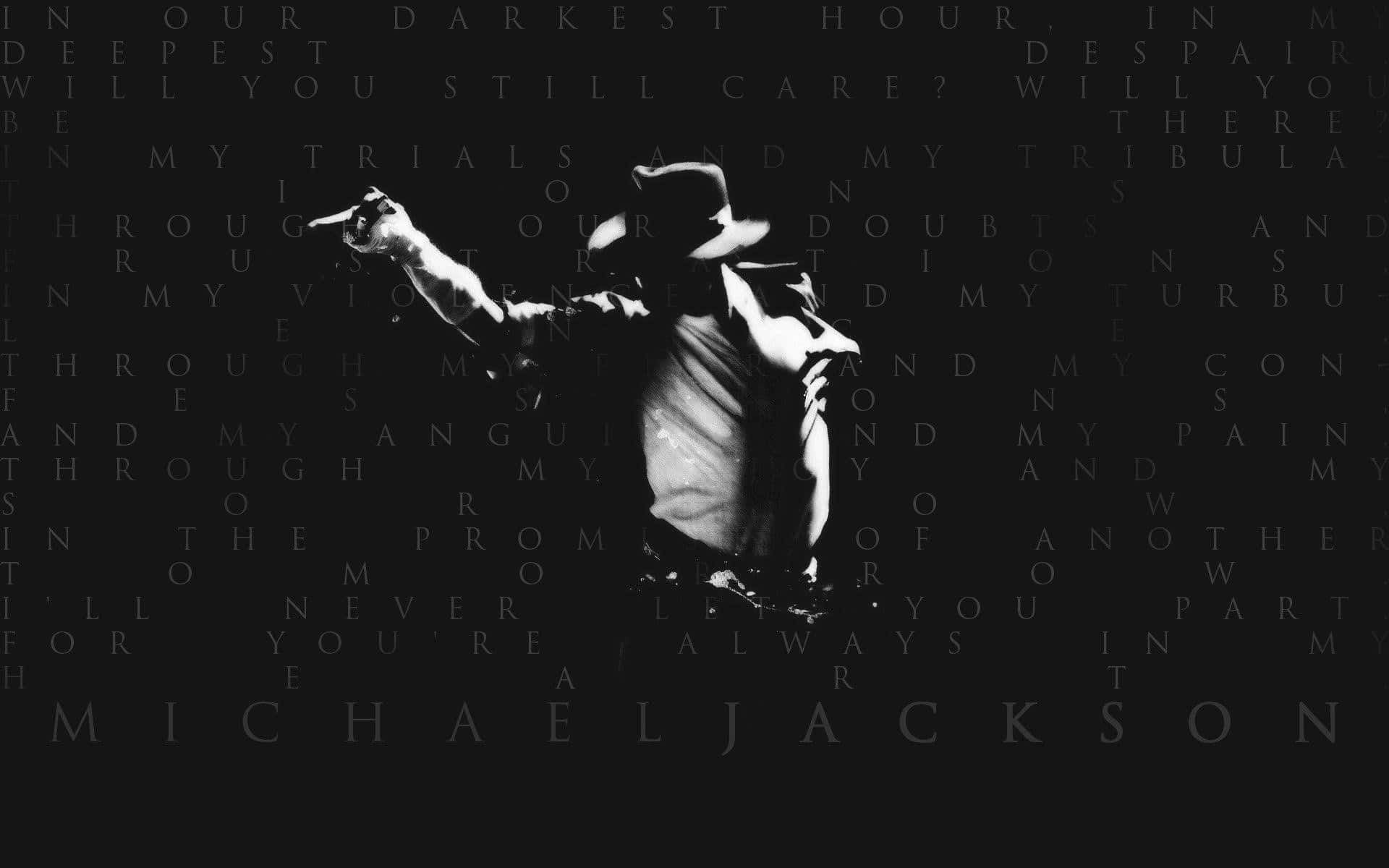 Michael Jackson, silhouette, fedora, Full HD Desktop Wallpaper