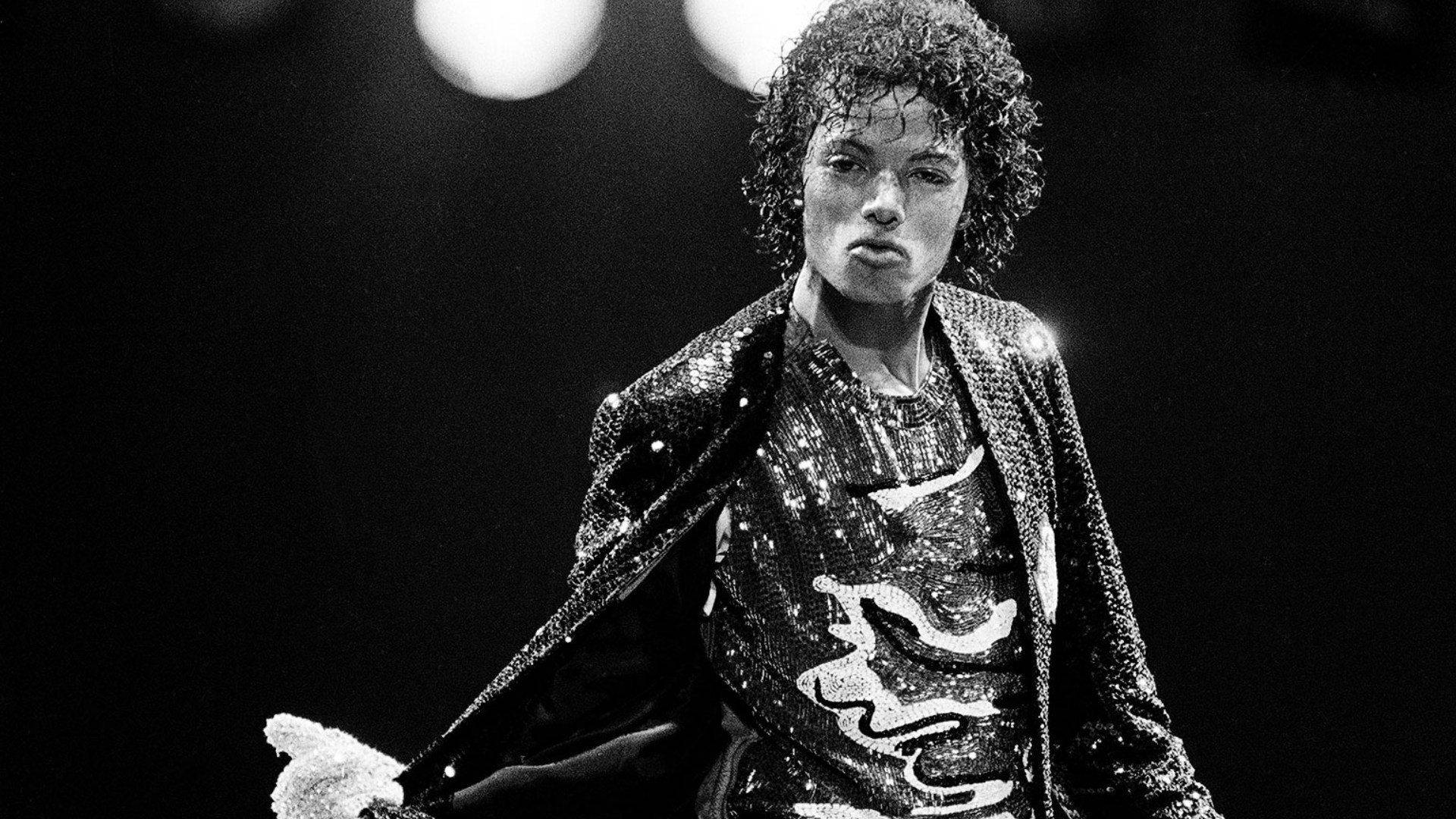 Michael Jackson, sparkling sequined jacket, stage lights, Full HD Desktop Wallpaper