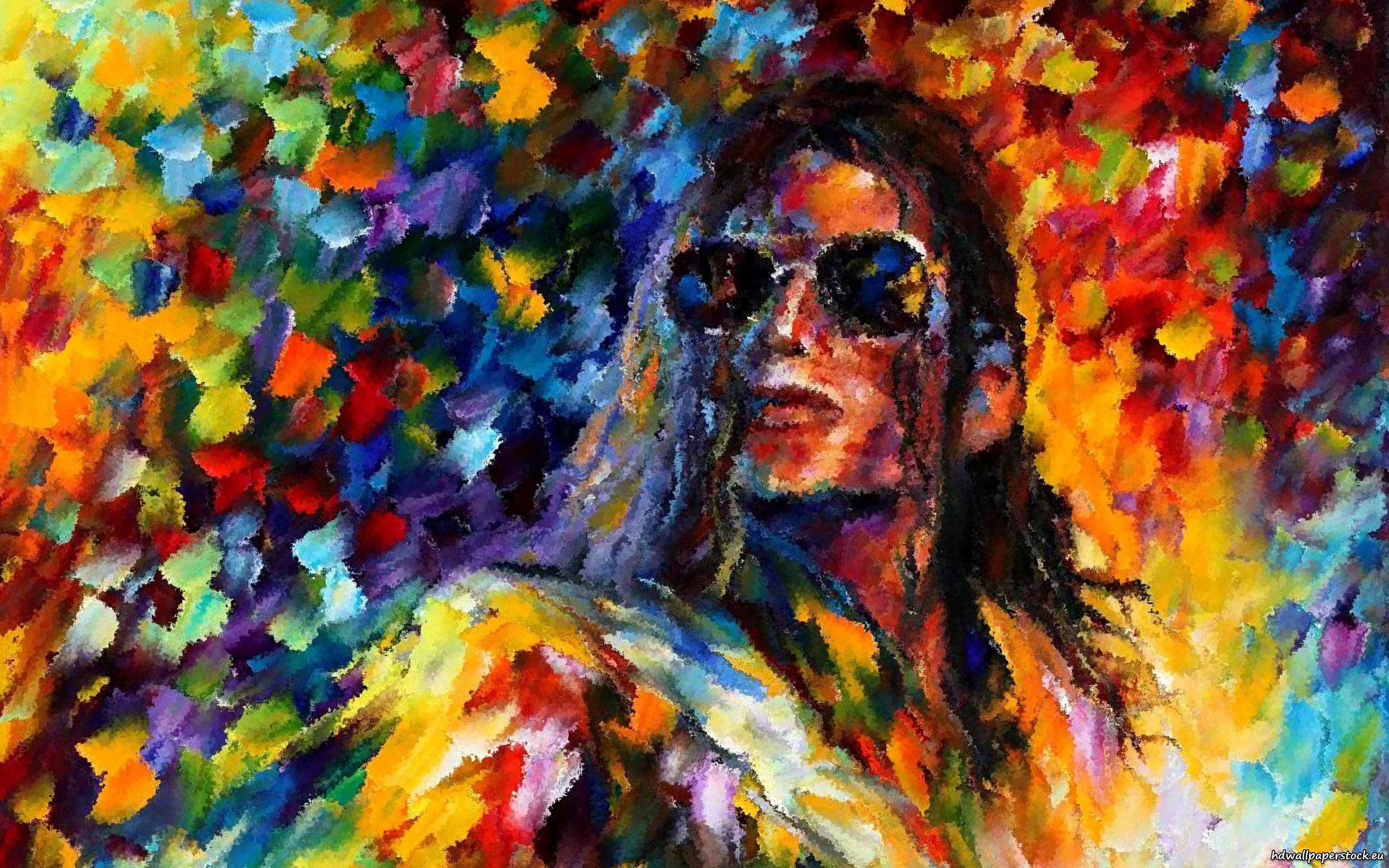 Modern Art, Michael Jackson, sunglasses, 2K Desktop Wallpaper