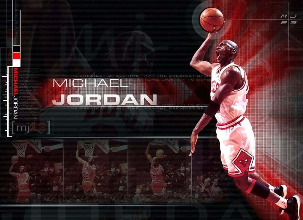 Michael Jordan, dunk, basketball, SD Desktop Wallpaper