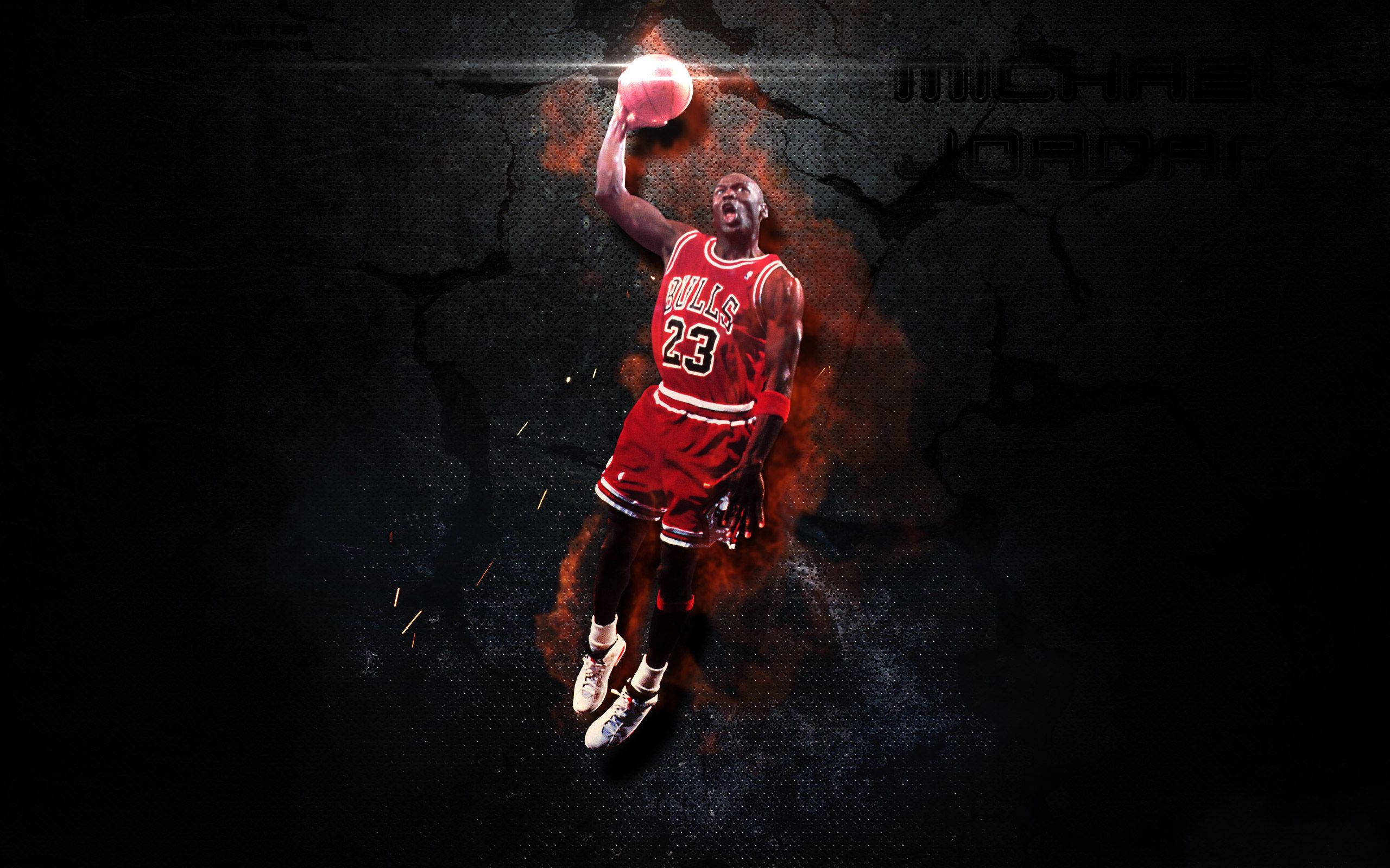 Michael Jordan, red Bulls jersey, basketball, 2K Desktop Wallpaper