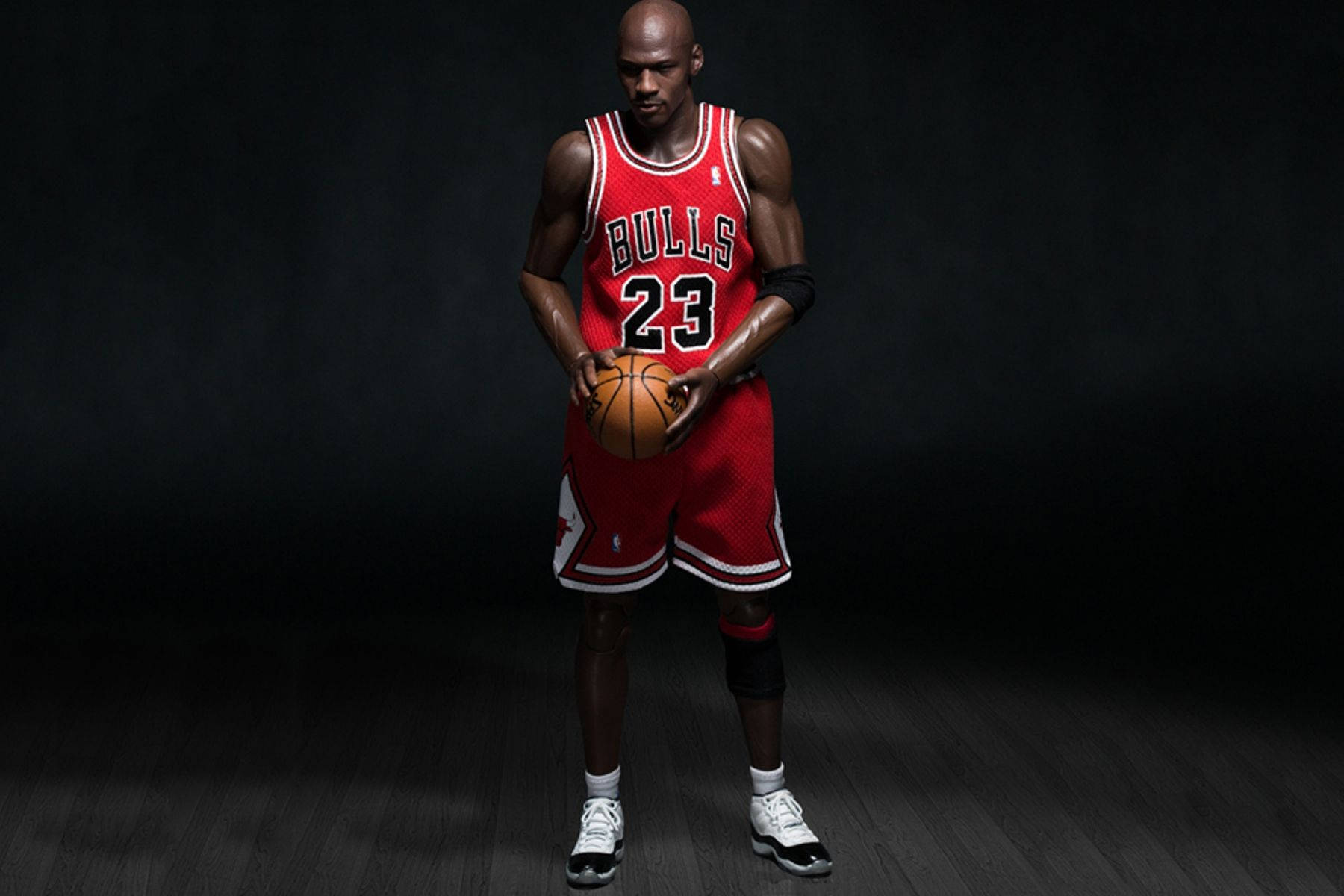 Michael Jordan, red Bulls jersey, basketball, HD Desktop Wallpaper