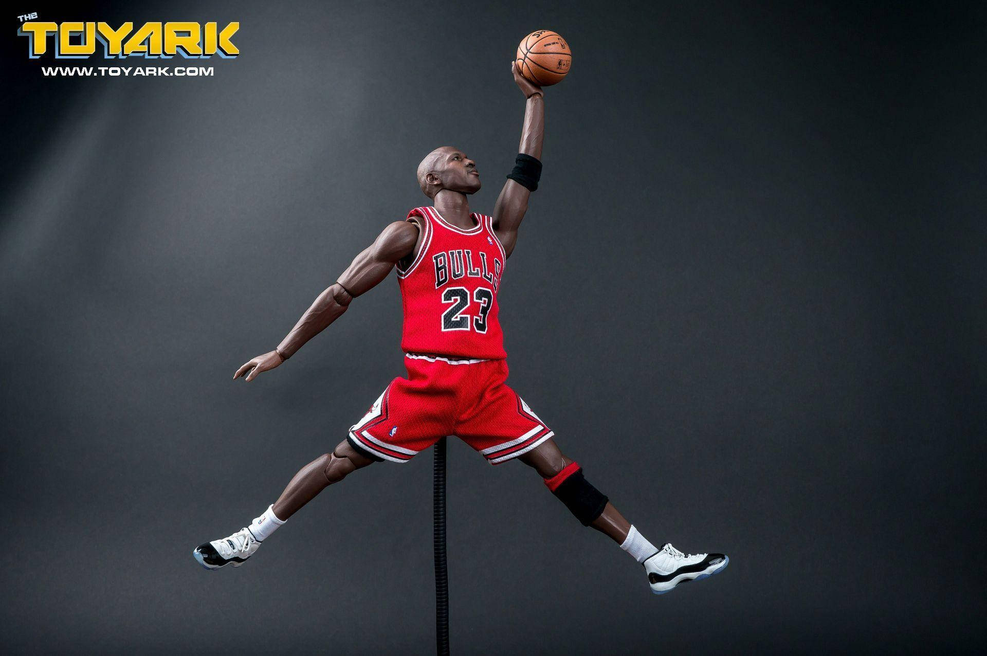 Michael Jordan, red Bulls jersey, number 23, Full HD Desktop Wallpaper