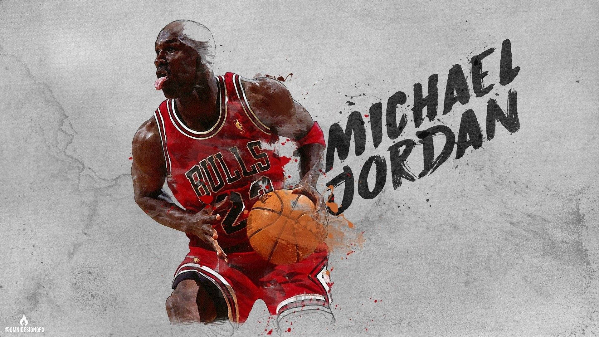 Michael Jordan, red Bulls jersey, basketball, Full HD Desktop Wallpaper