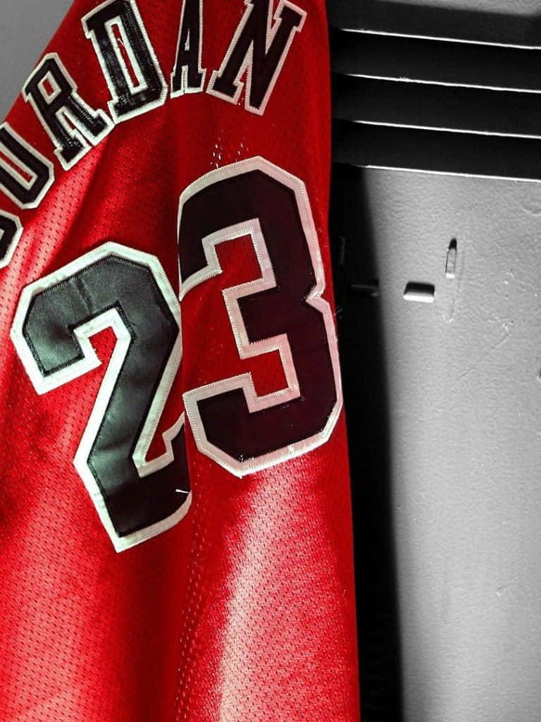 Michael Jordan, number 23, white jersey, SD Phone Wallpaper