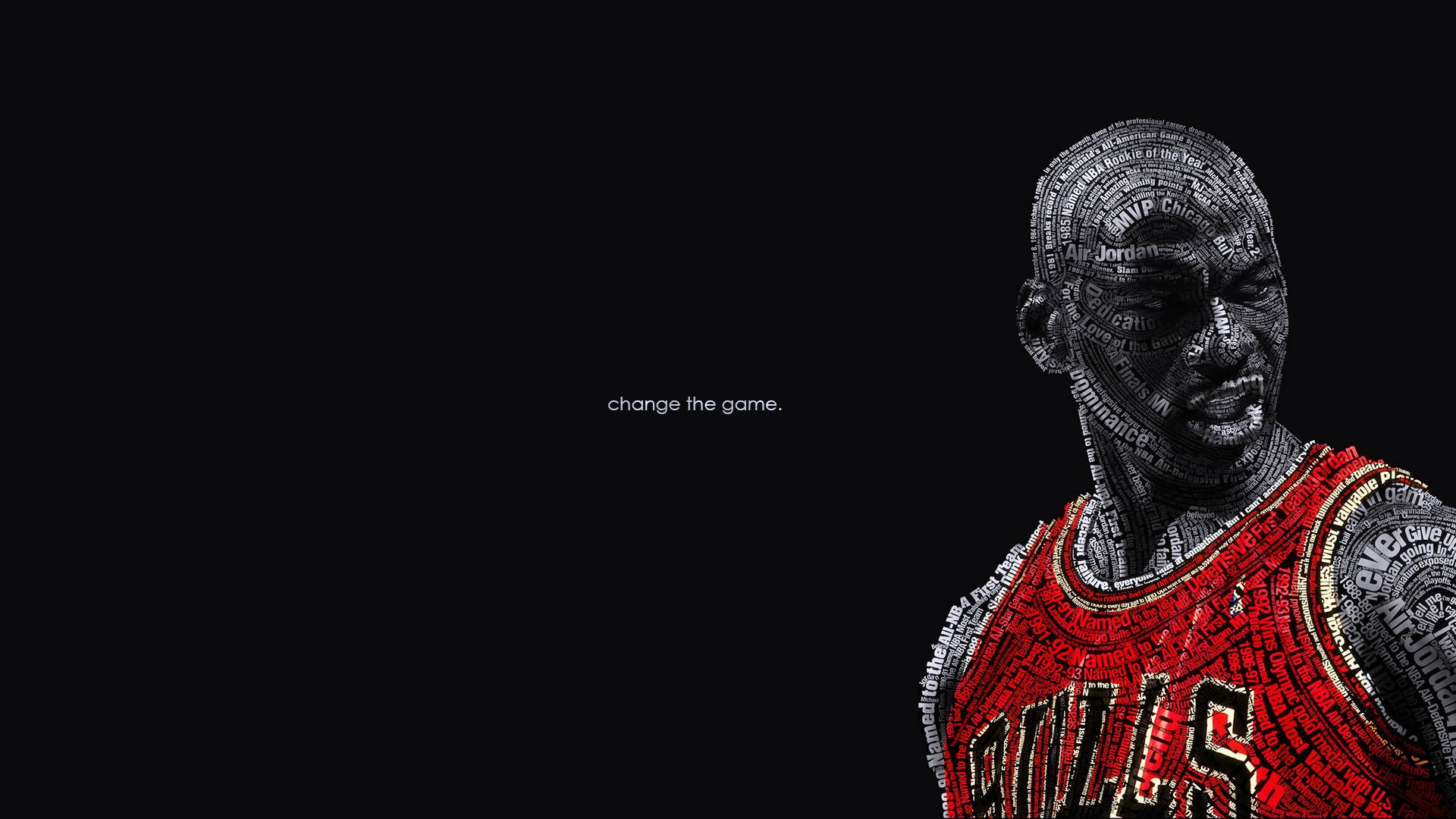 Michael Jordan, red Bulls jersey, black background, Full HD Desktop Wallpaper