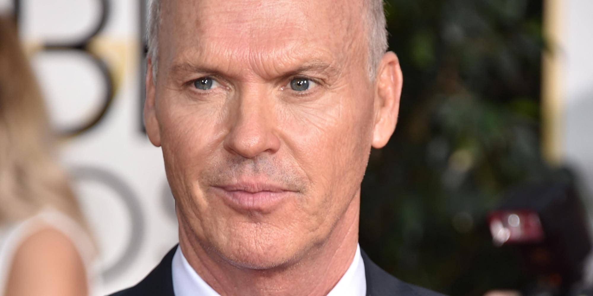 Michael Keaton, black suit, white shirt, Full HD Desktop Wallpaper