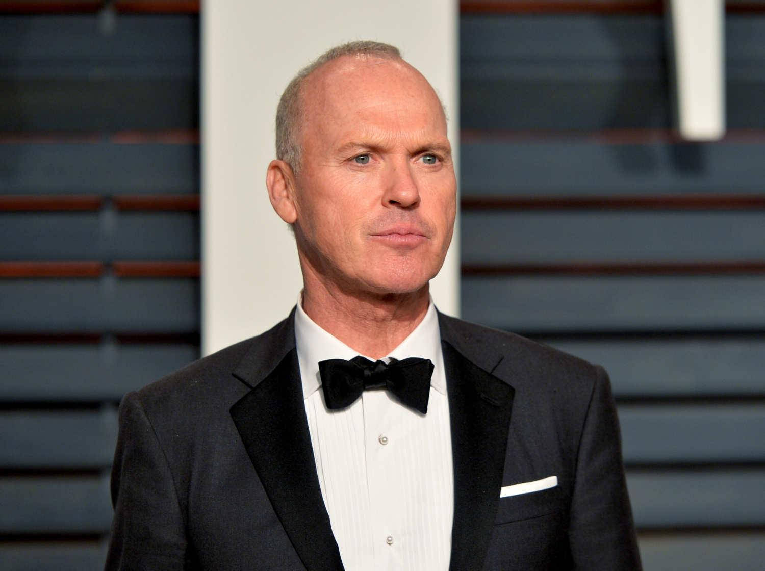 Michael Keaton, black tuxedo, bow tie, HD Desktop Wallpaper