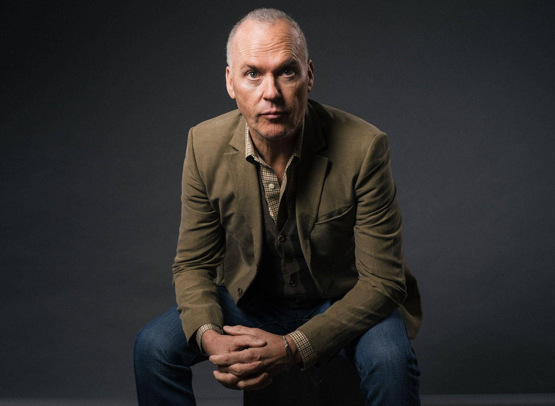 Michael Keaton, brown blazer, jeans, HD Desktop Wallpaper