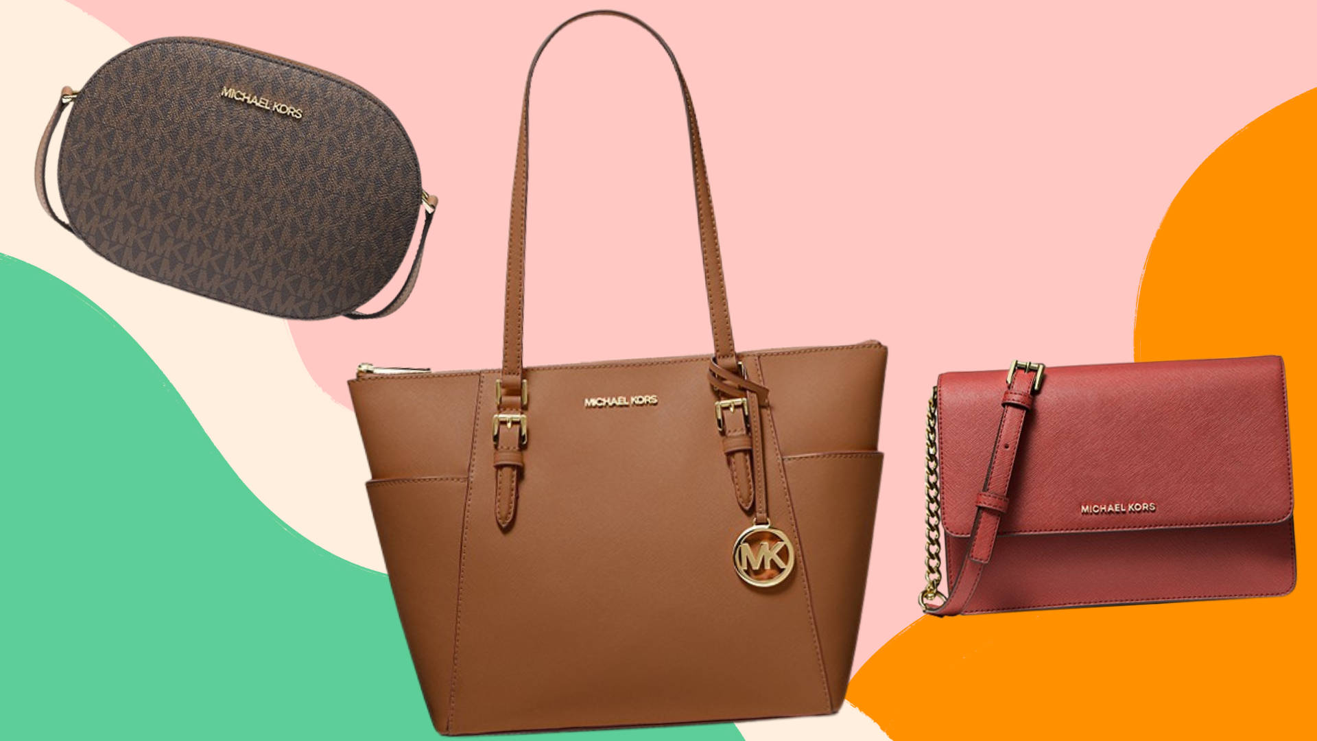 Michael Kors, brown, red, Full HD Desktop Wallpaper