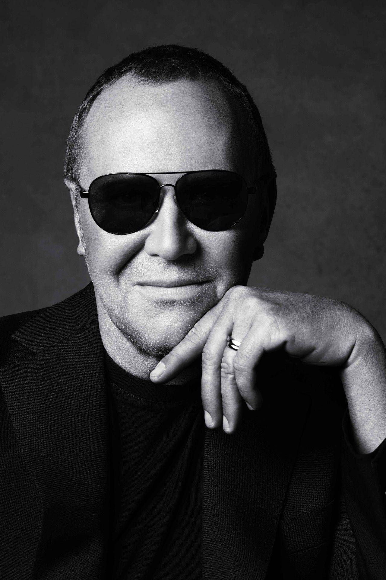 Michael Kors, greyscale portrait photograph, black and white portrait, Full HD Phone Wallpaper