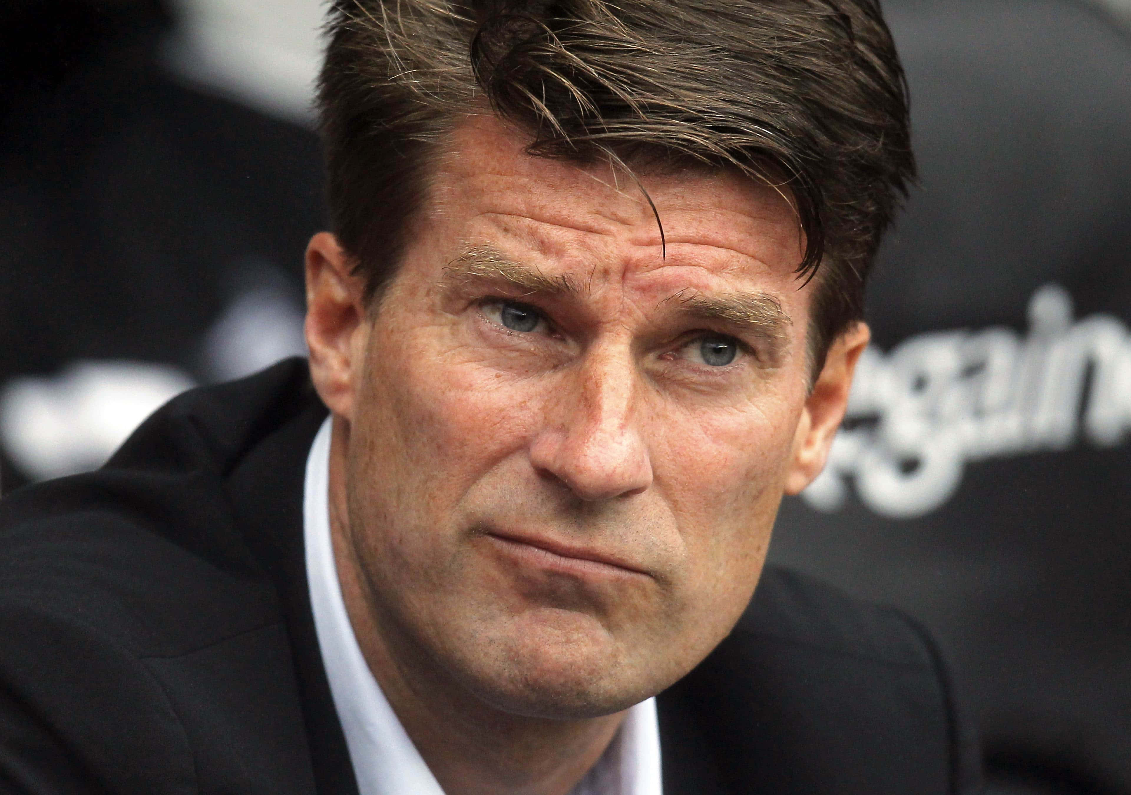 Michael Laudrup, dark suit, intense blue eyes, 4K Desktop Wallpaper