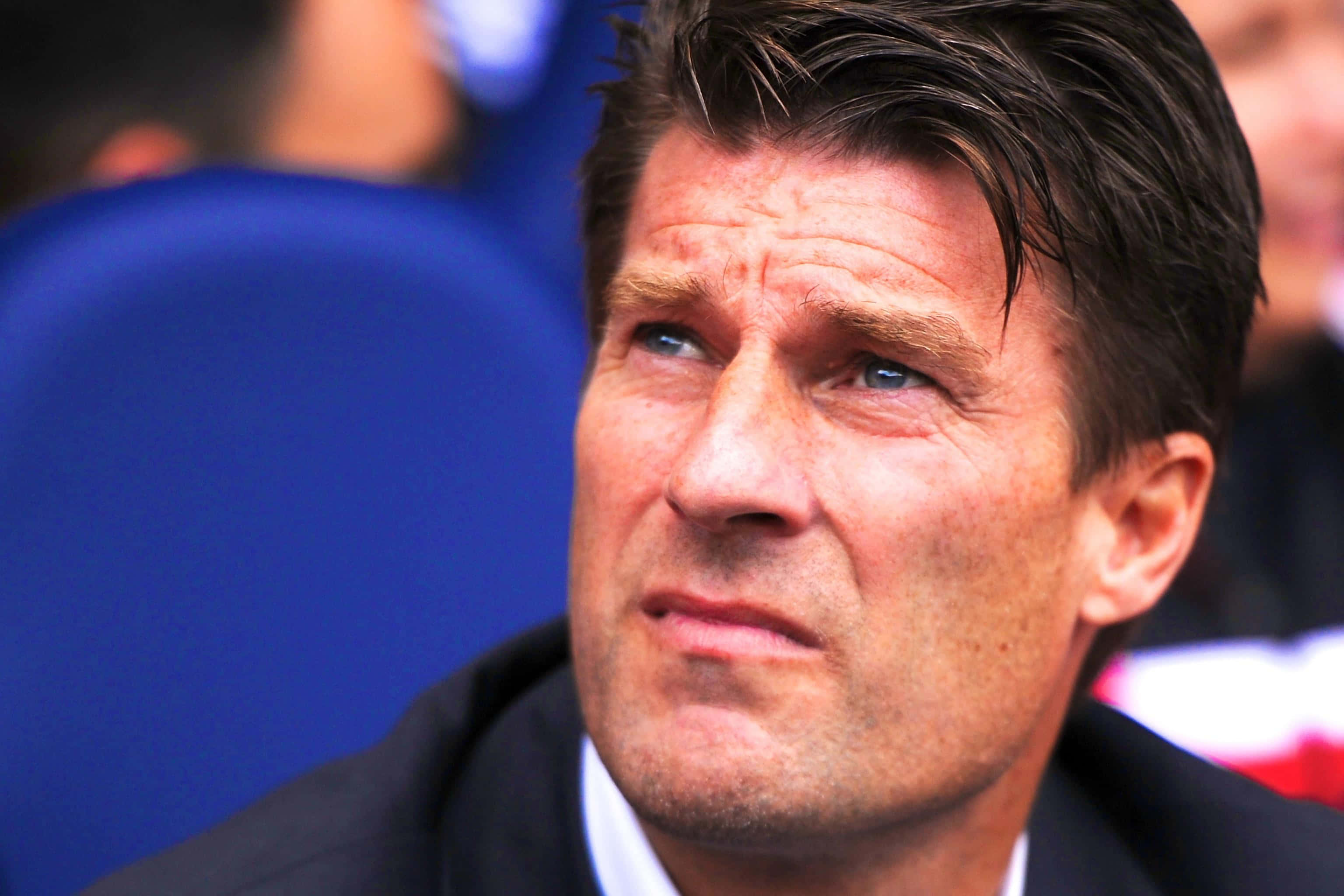 Michael Laudrup, stadium, blue eyes, 2K Desktop Wallpaper