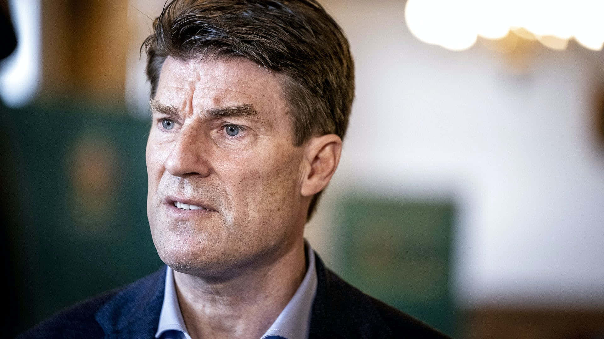 Michael Laudrup, blue eyes, brown hair, Full HD Desktop Wallpaper