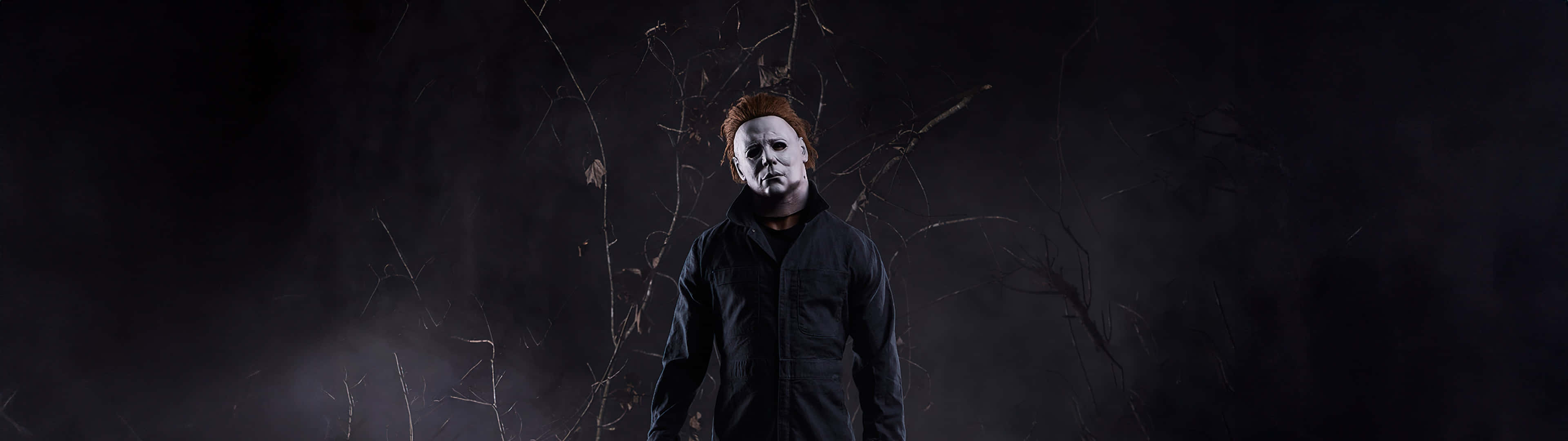Michael Myers, white mask, dark coat, 4K Desktop Wallpaper