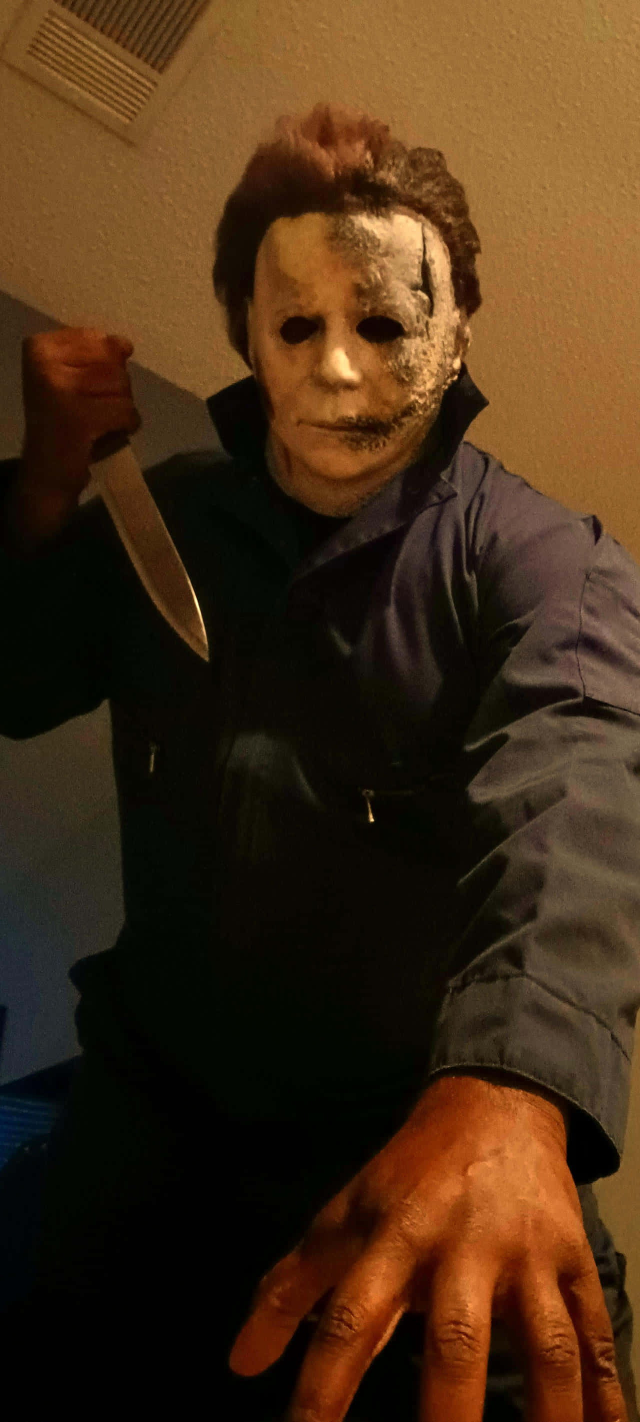 Michael Myers, Michael Myers mask, knife, 2K Phone Wallpaper