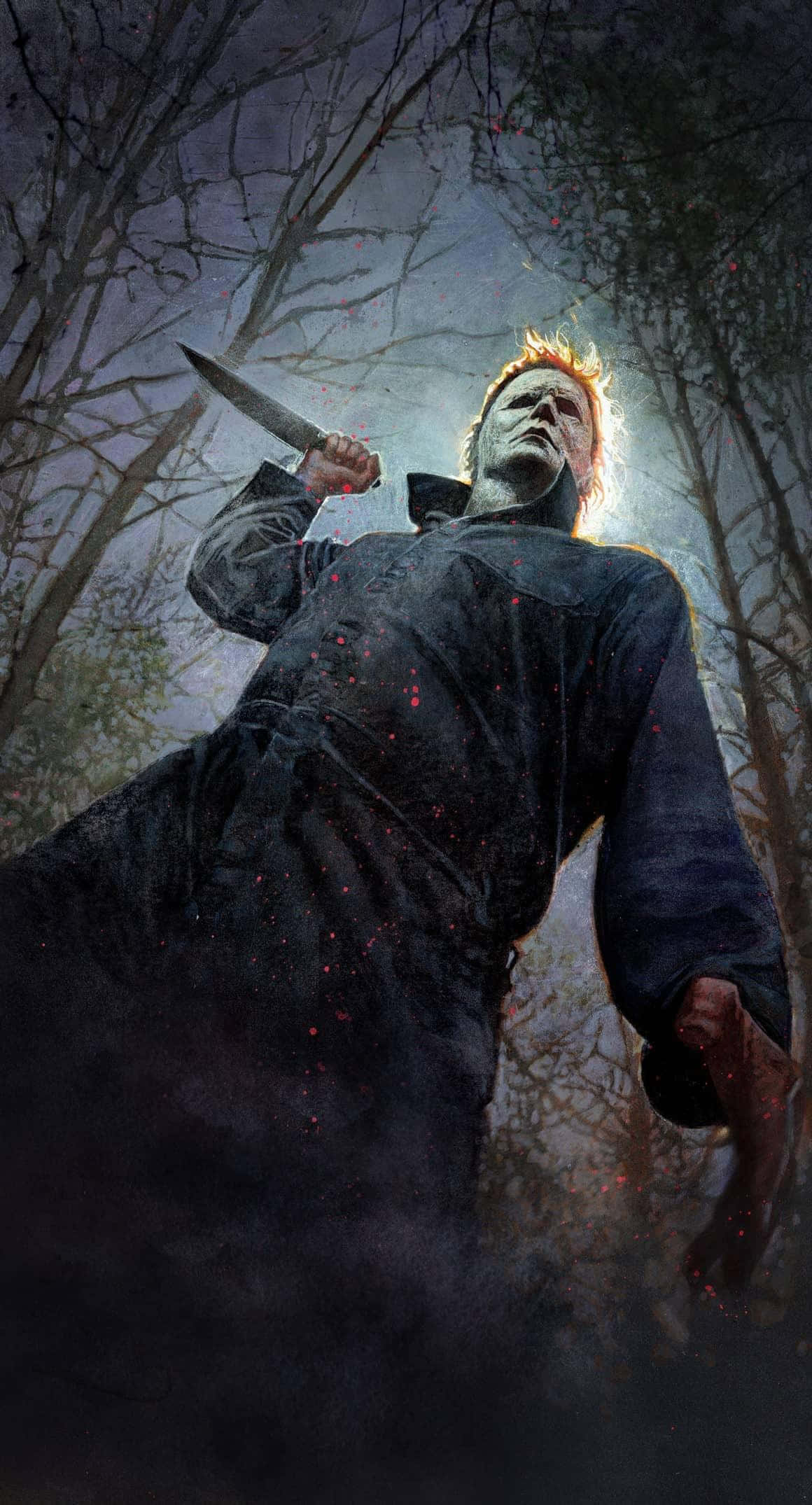Michael Myers, dark forest, night, Full HD Phone Wallpaper