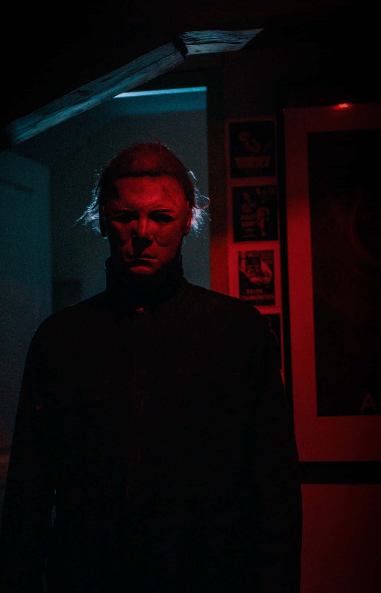 Michael Myers, white mask, dark coat, Full HD Phone Wallpaper