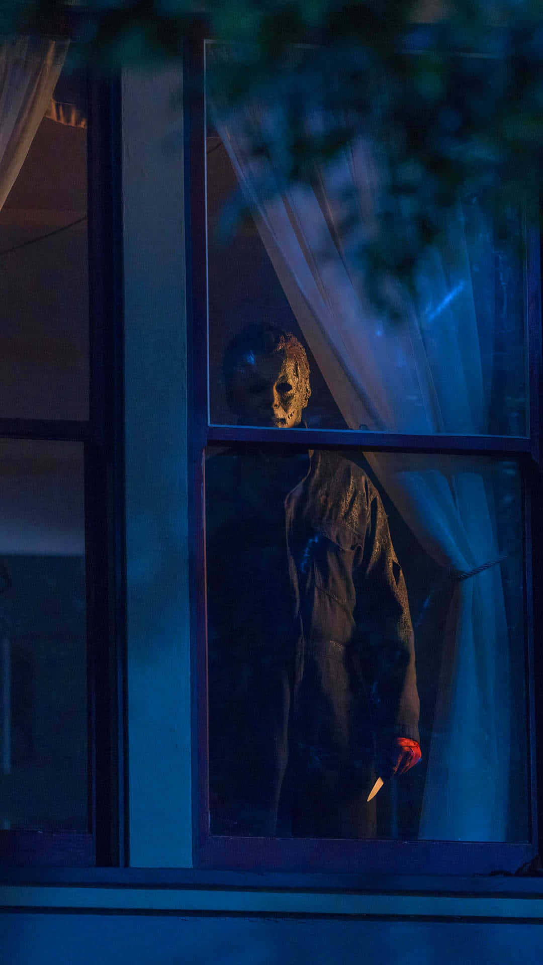 Michael Myers, dark jacket, knife, Full HD Phone Wallpaper