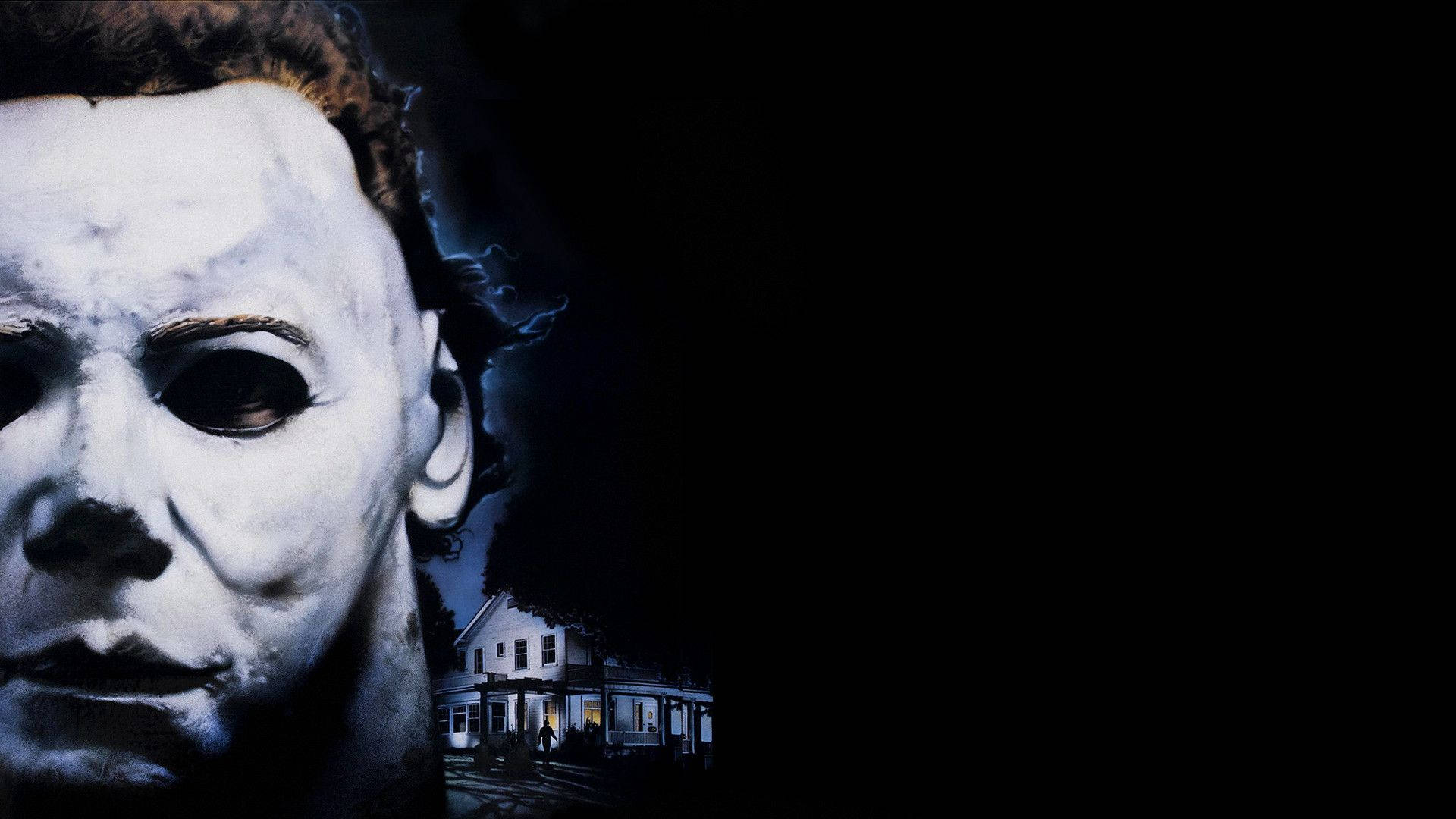 Michael Myers, masked figure, dark house, Full HD Desktop Wallpaper