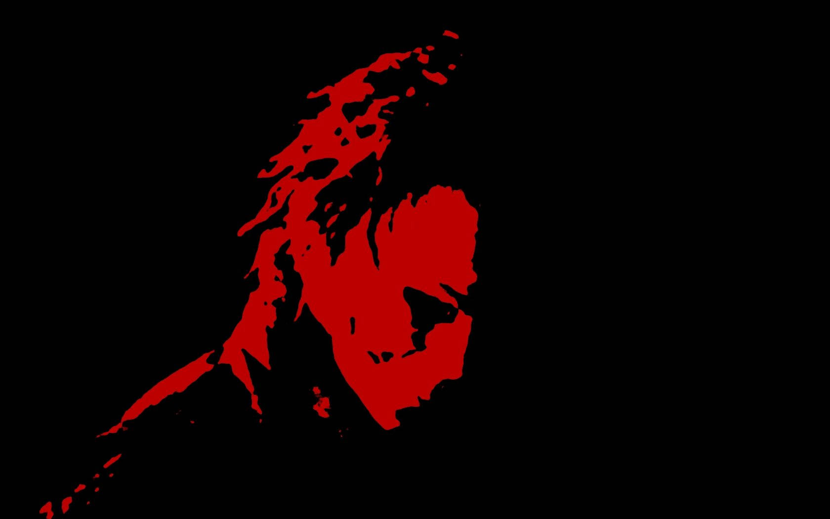 Michael Myers, red, abstract silhouette, HD Desktop Wallpaper