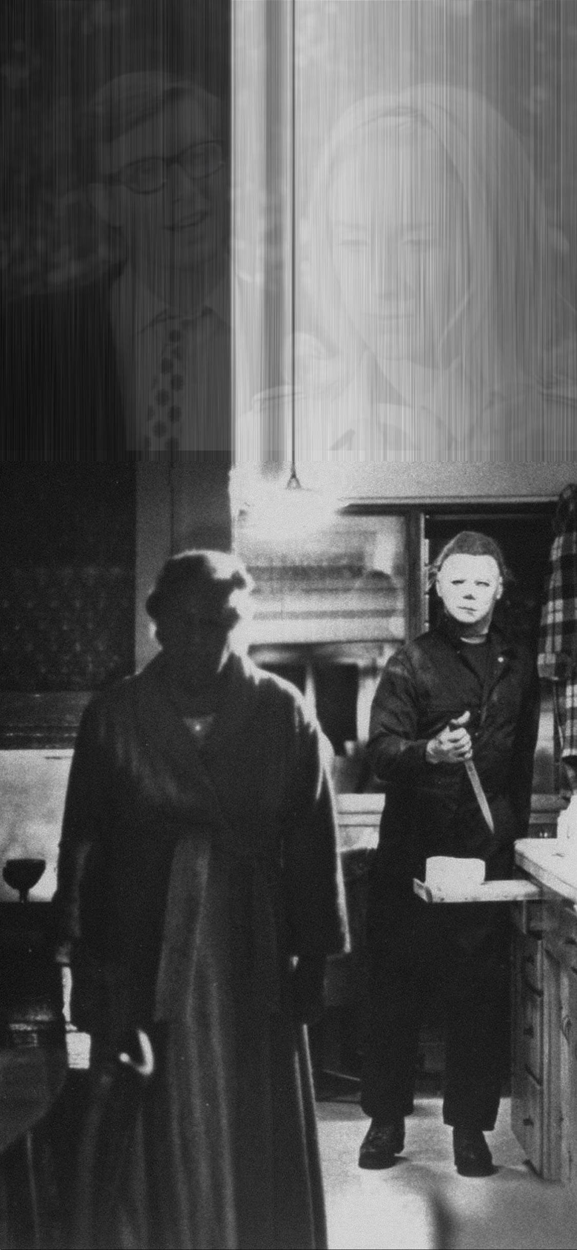 Michael Myers, iPhone, knife, Full HD Phone Wallpaper