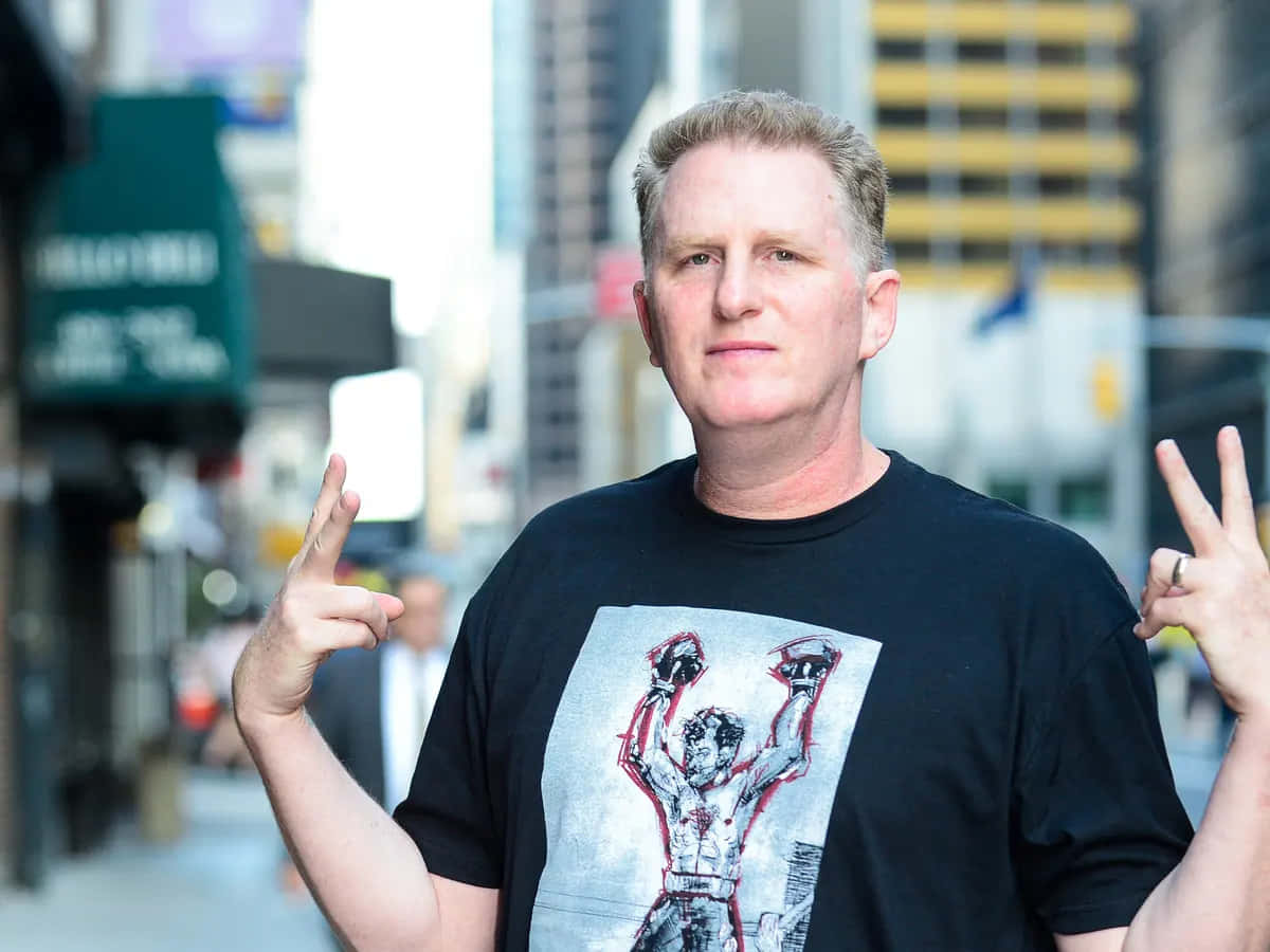 Michael Rapaport, Rocky graphic, black t-shirt, SD Desktop Wallpaper