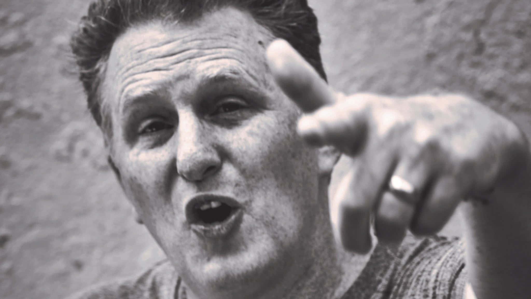 Michael Rapaport, black and white, close-up, Full HD Desktop Wallpaper