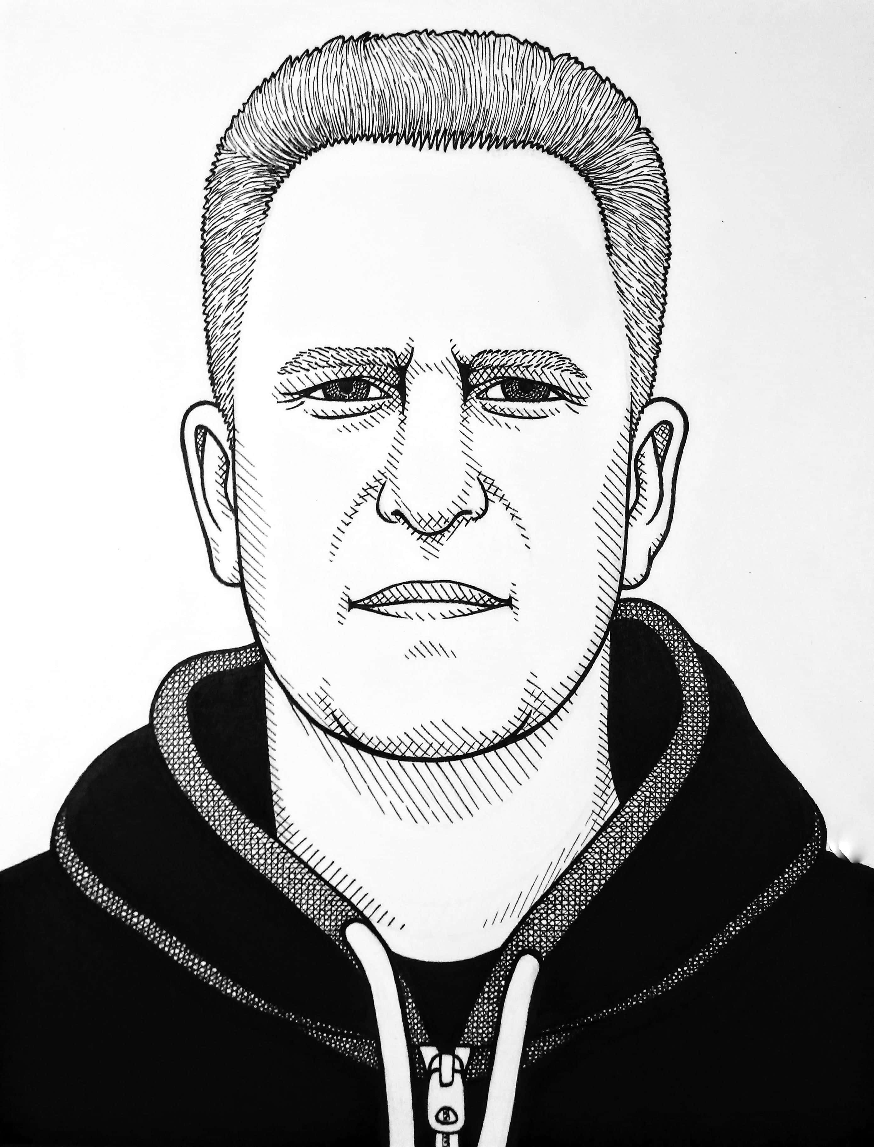 Michael Rapaport, hoodie, stern expression, 2K Phone Wallpaper
