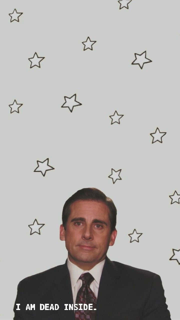 Michael Scott, The Office, gray background, HD Phone Wallpaper