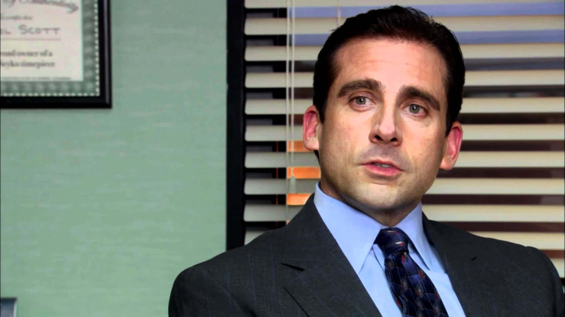 Michael Scott, The Office, suit and tie, Full HD Desktop Wallpaper