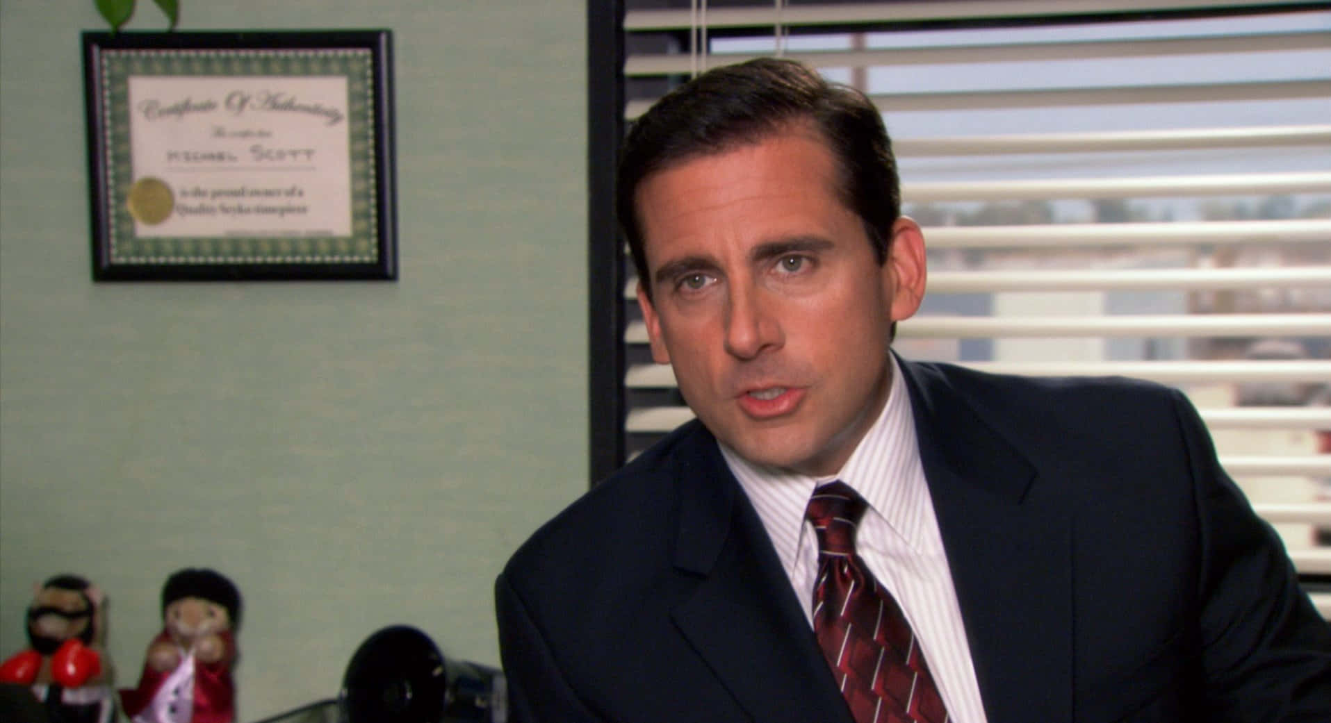 Michael Scott, The Office, dark suit, HD Desktop Wallpaper