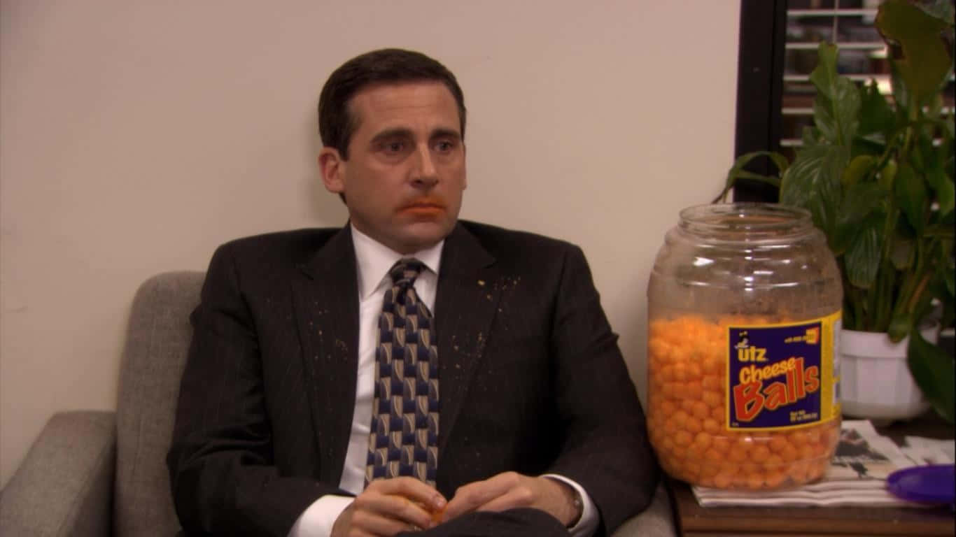 Michael Scott, The Office, Utz Cheese Balls, HD Desktop Wallpaper
