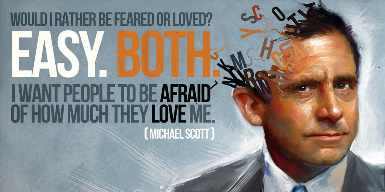 Michael Scott, The Office, chaotic letters, HD Desktop Wallpaper