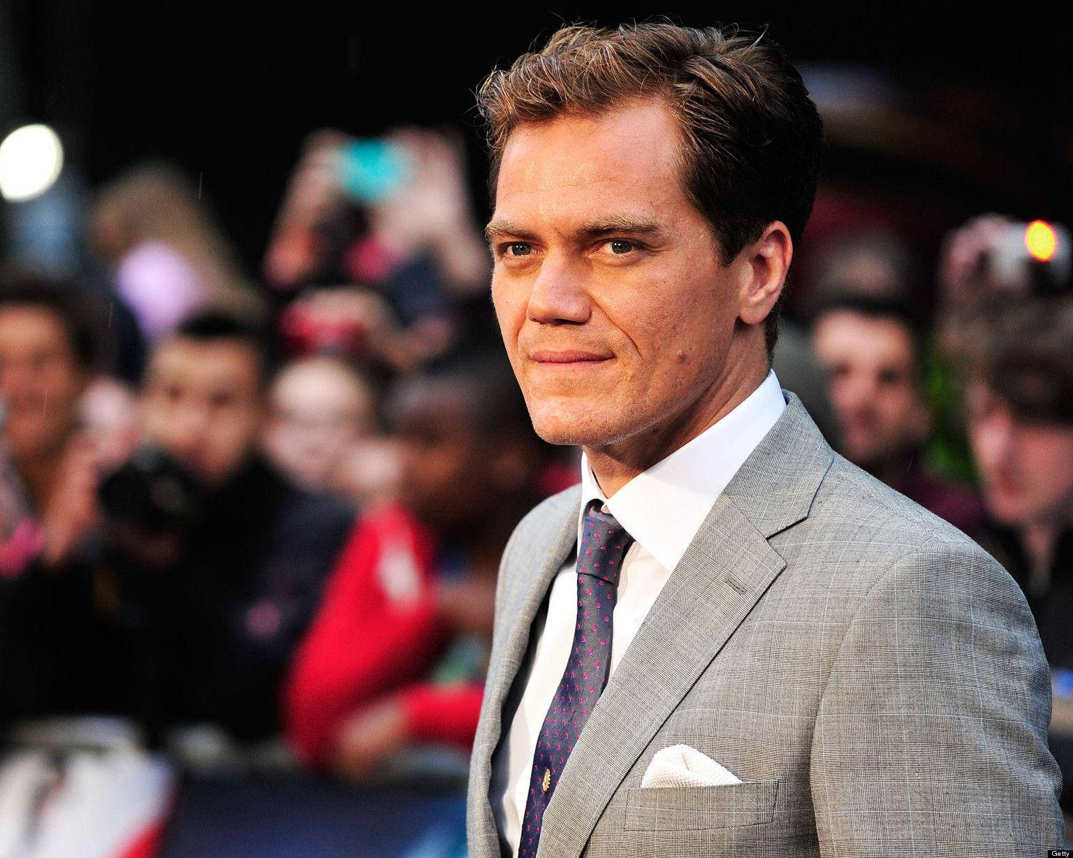 Michael Shannon, gray suit, patterned tie, HD Desktop Wallpaper