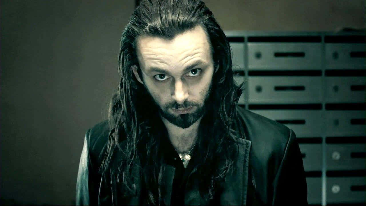 Michael Sheen, long dark hair, intense gaze, HD Desktop Wallpaper
