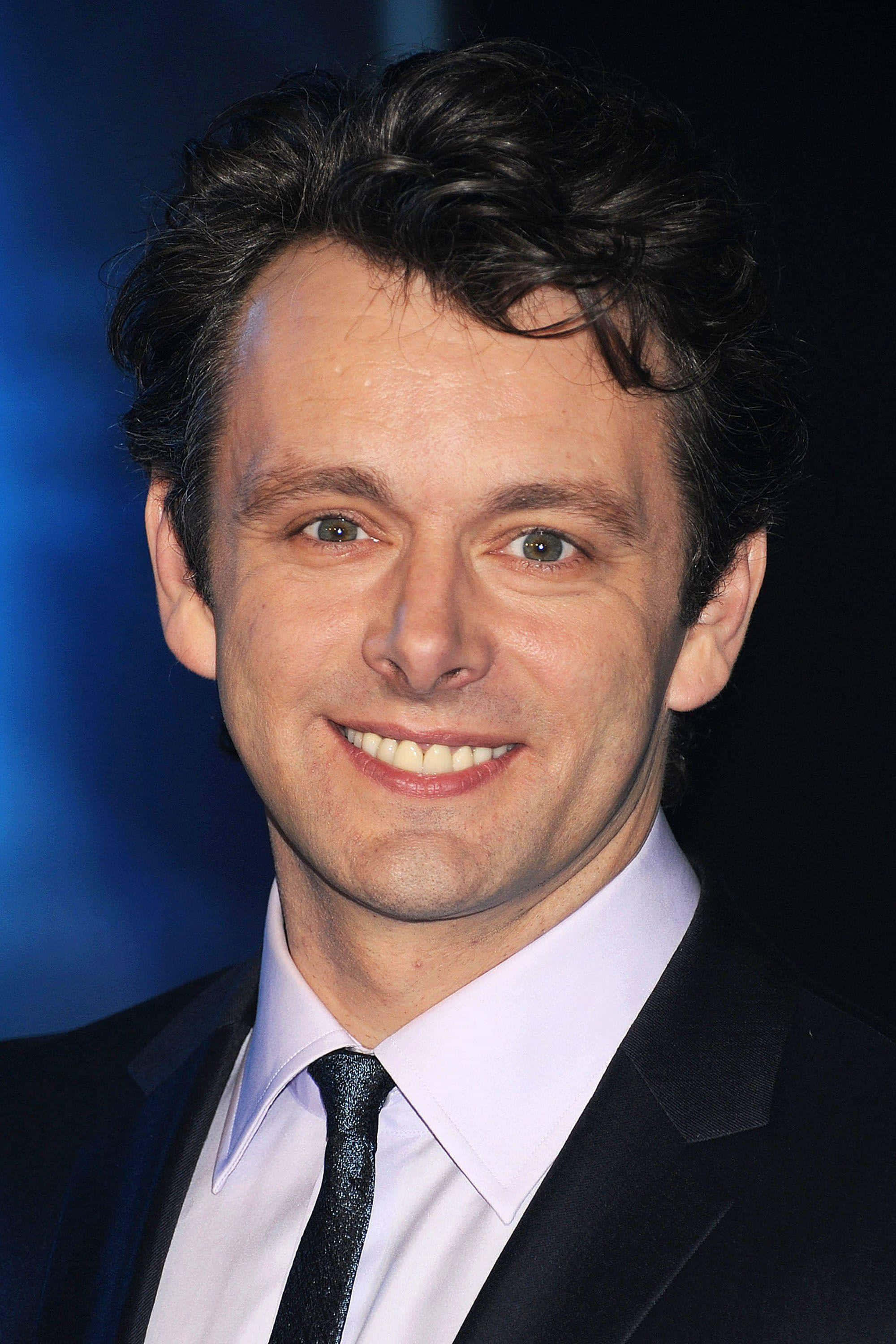 Michael Sheen, black suit, tie, 2K Phone Wallpaper