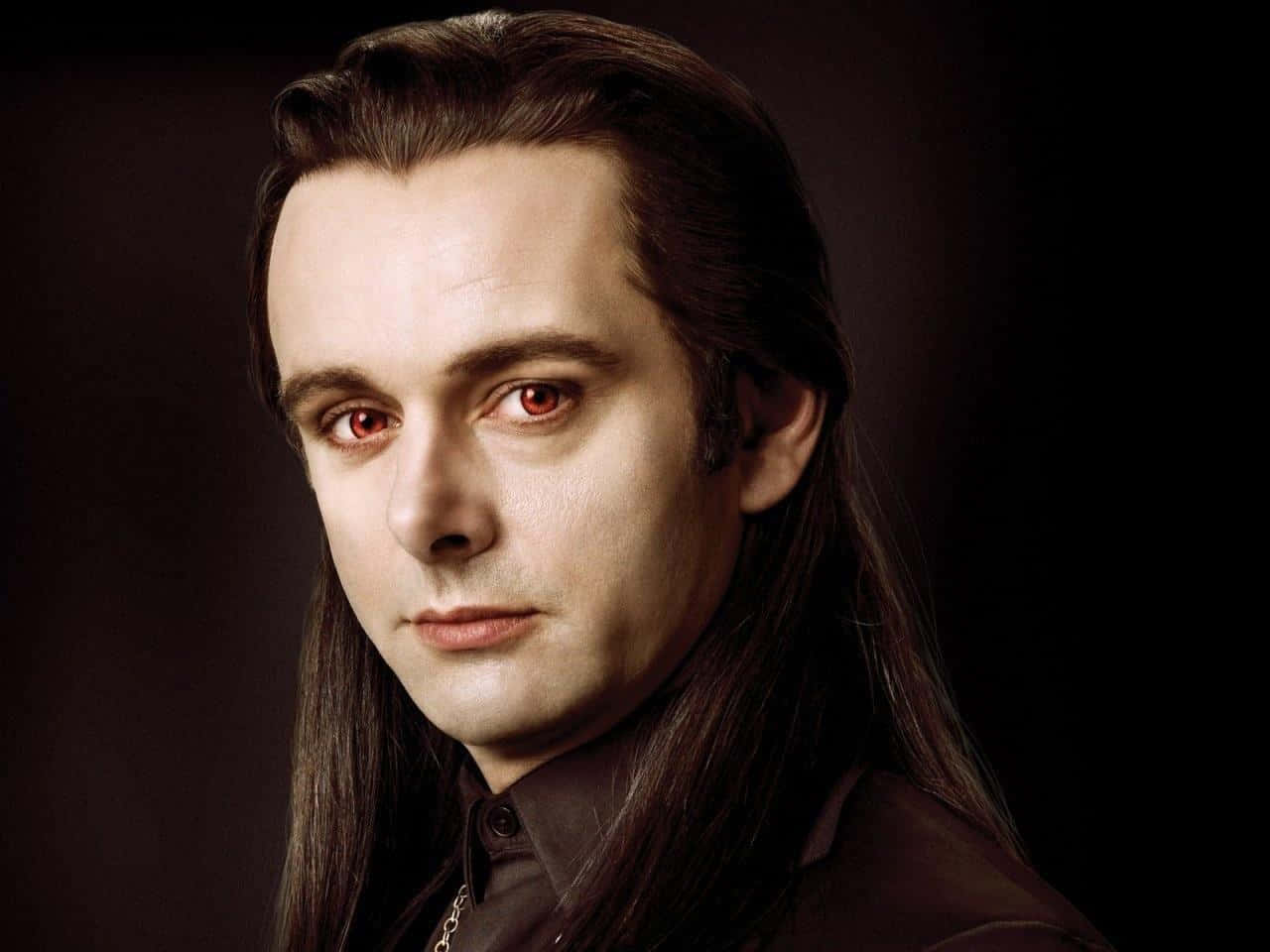 Michael Sheen, long dark hair, striking red eyes, HD Desktop Wallpaper